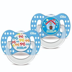Kit 2 Chupetas Brilha No Escuro Galinha Pintadinha 6M+ Lillo