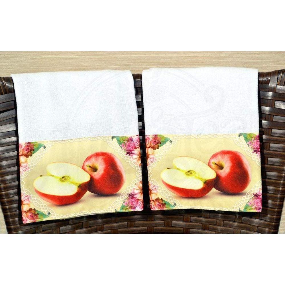 Kit Pano de Pratos com 2 peças - Maçã