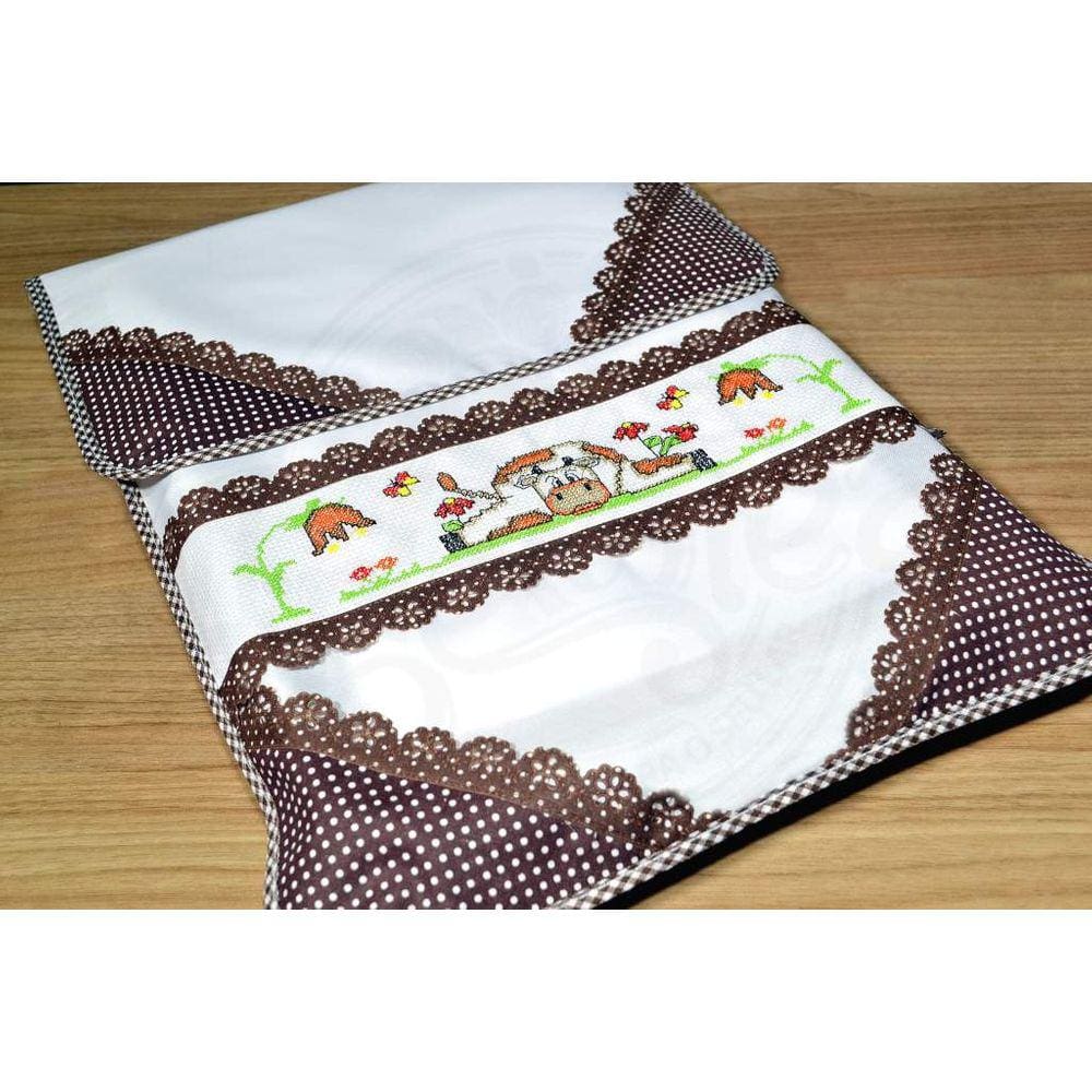 Capa para Assadeira Vaquinha com Flores