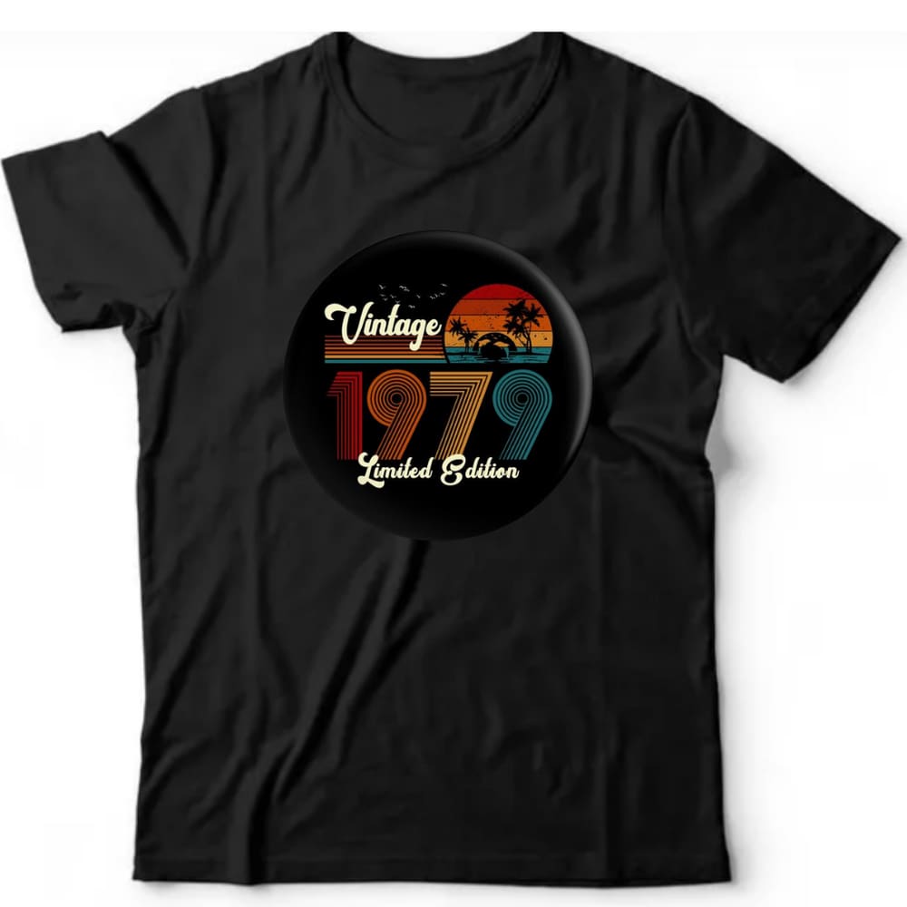 Camiseta algodão cronológicas- 1979`s