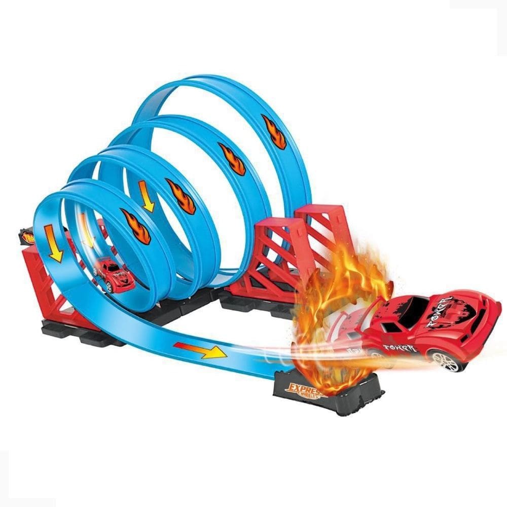 Pista de Corrida Brinquedo Infantil com Disparador Fire Bow