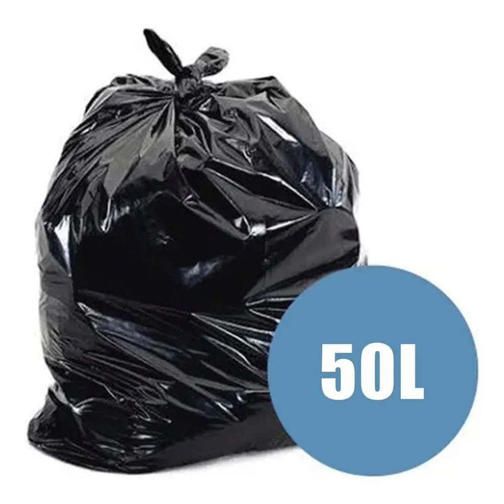 Saco Para Lixo 50L Preto Rolo C/30 Embalixo