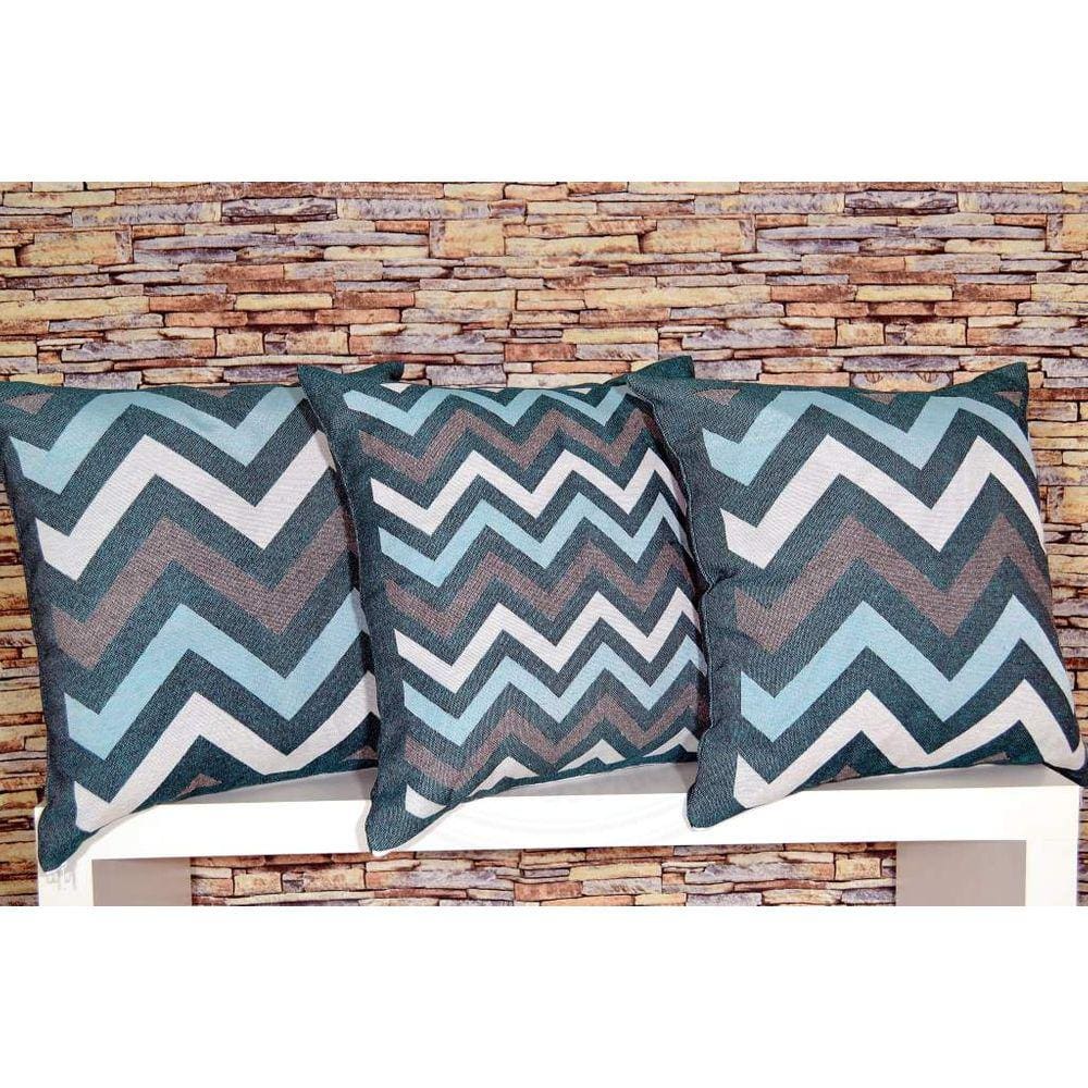 Capa de Almofada  Jacquard Rústico Dupla Face - Poly