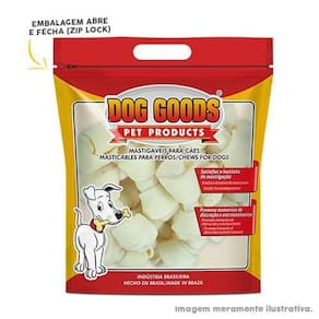Petisco Para Cães Osso Nó 4/5 500G Dog Goods