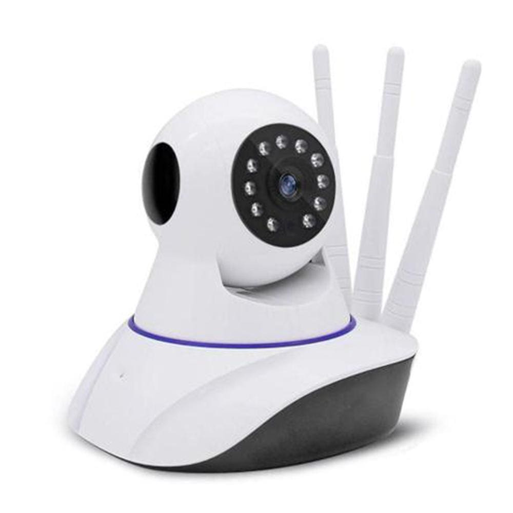 Câmera Ip 3 Antenas Wifi Wireless 3 Geração Visão Noturna