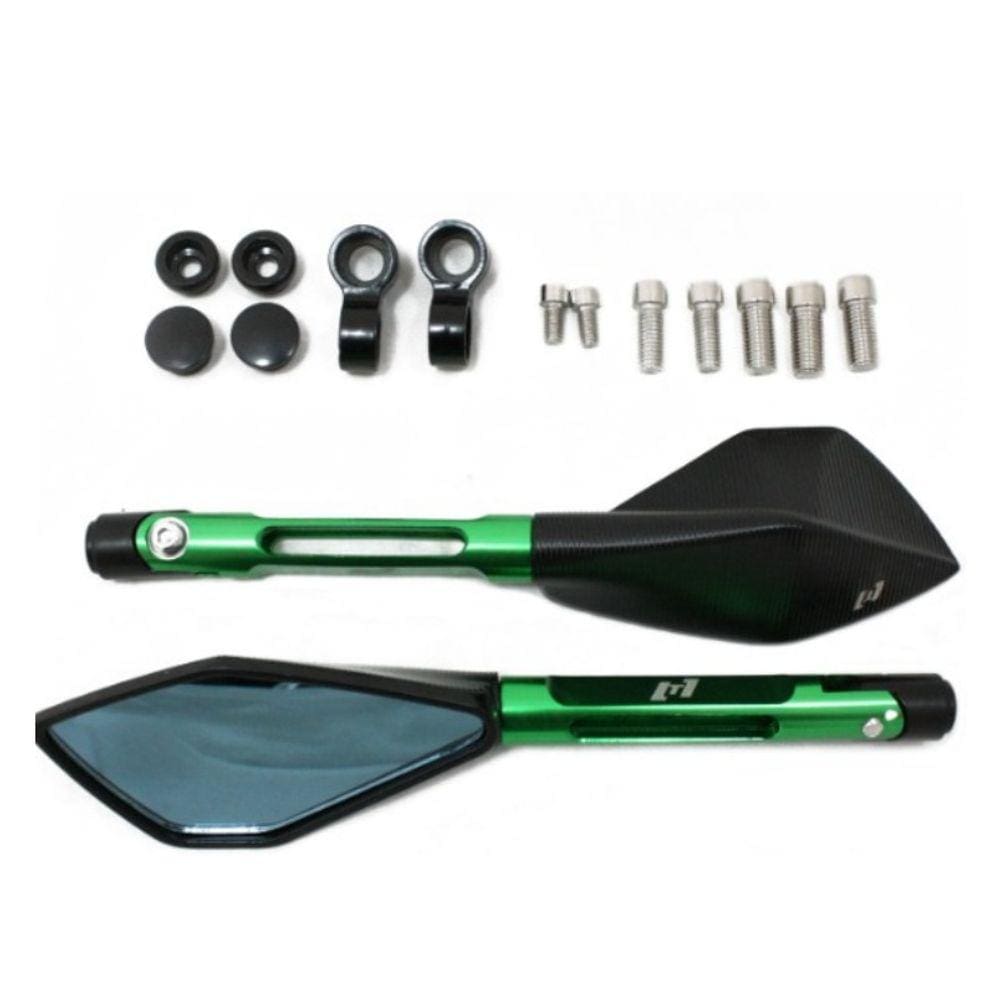 Retrovisor Esportivo Twins Verde Kawasaki ER 6N ER6N 600