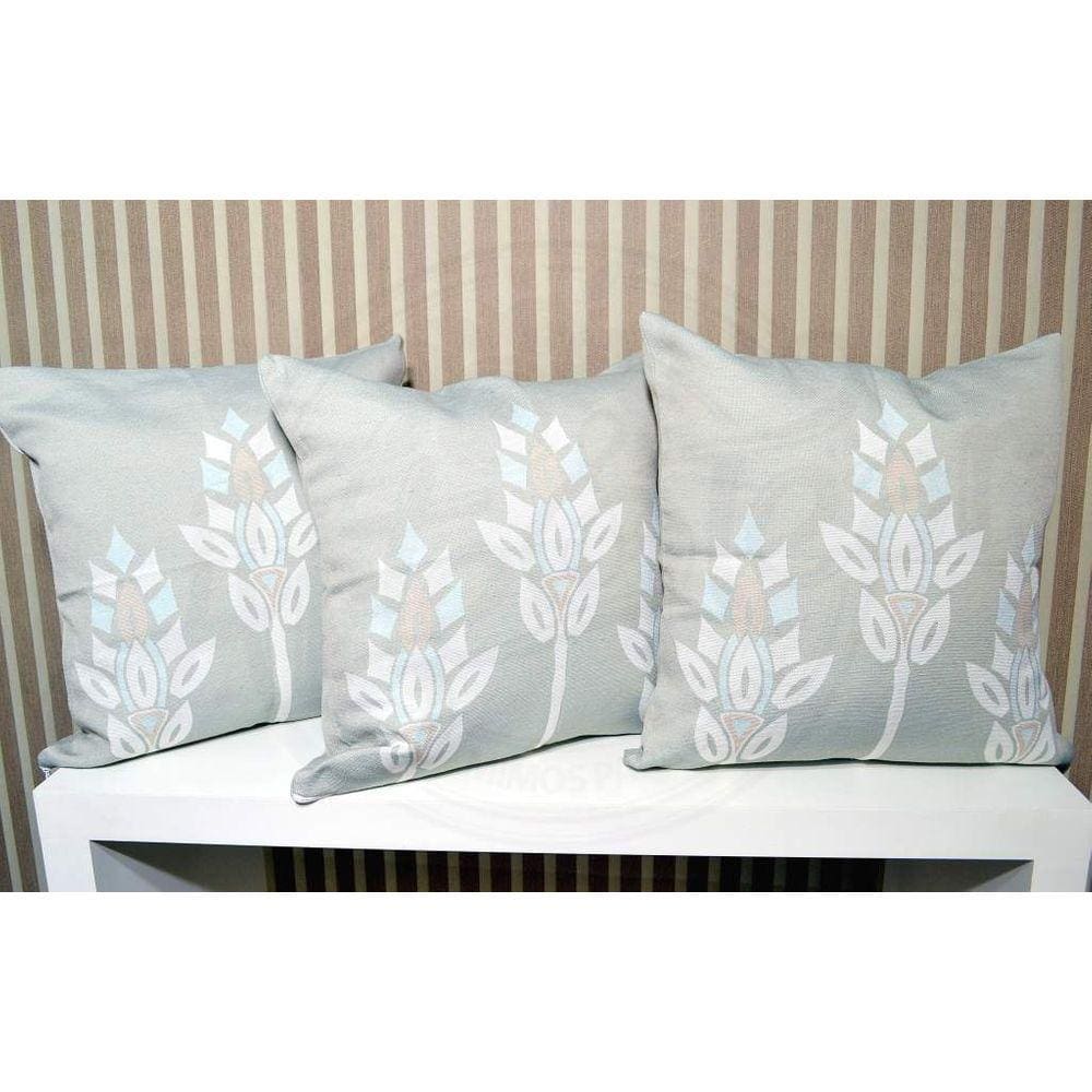 Kit Capas de Almofadas Rústico Dupla Face 3 Peças - Melina