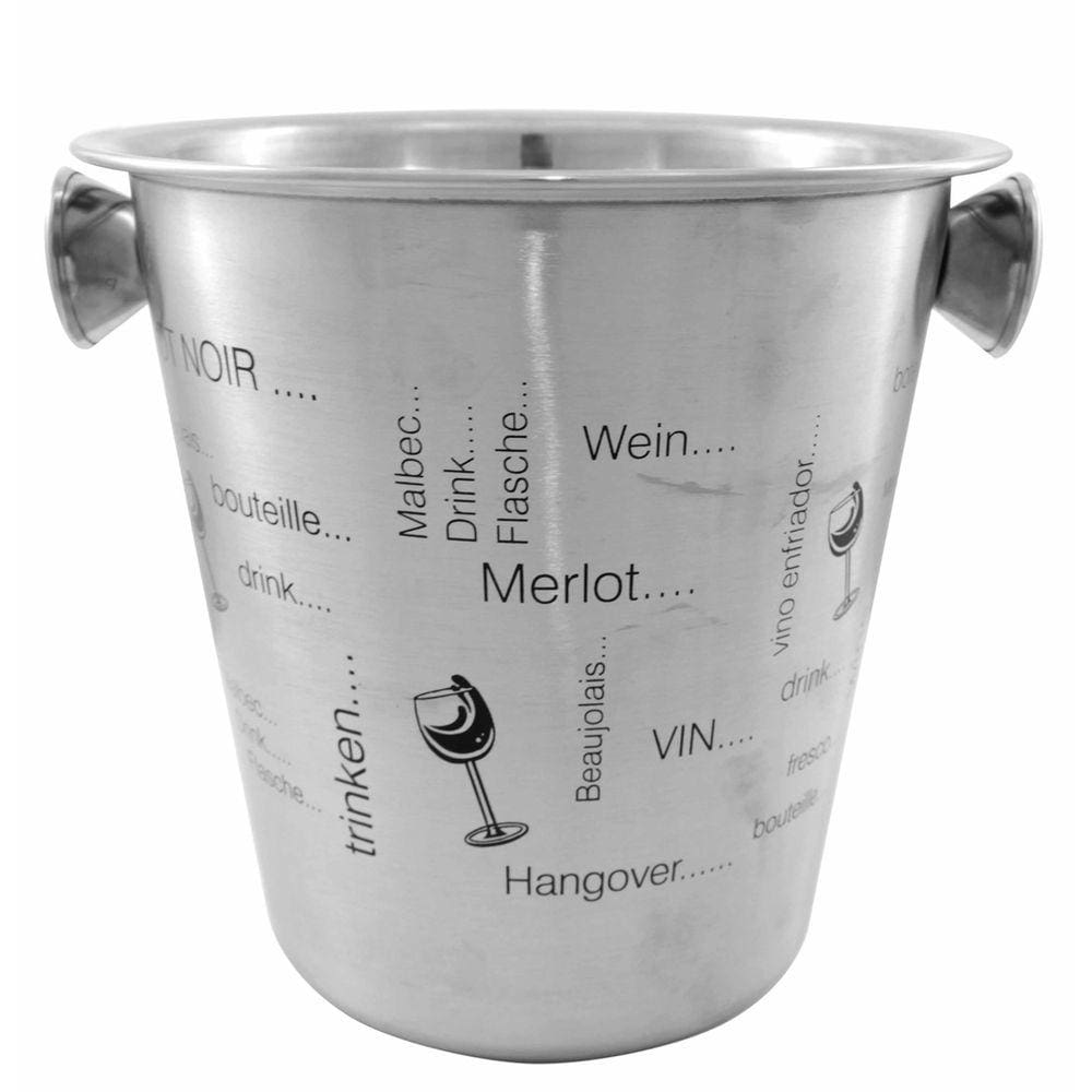 Balde De Gelo Para Vinho De Inox 4 Litros 21cm