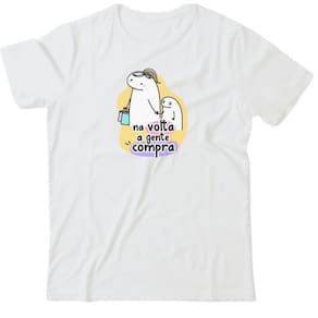 Camiseta algodão especial mães - Na volta a gente compra