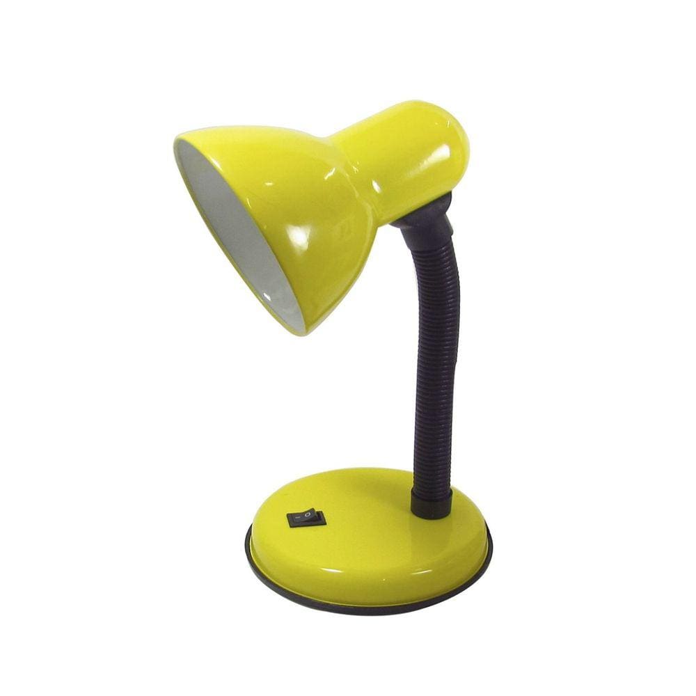 Luminária De Mesa De Metal Com Base De Apoio 33,5cm Bivolt