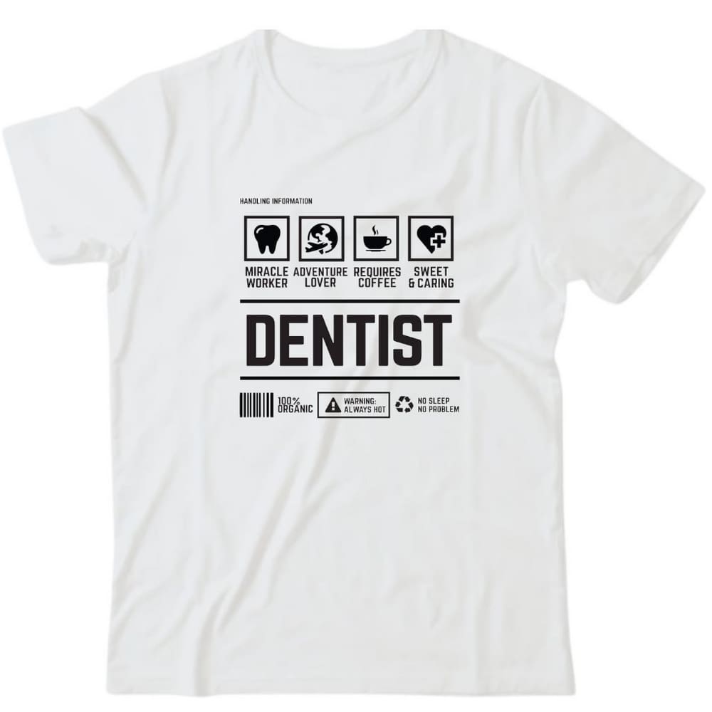 Camiseta algodão Profissões -Dentist