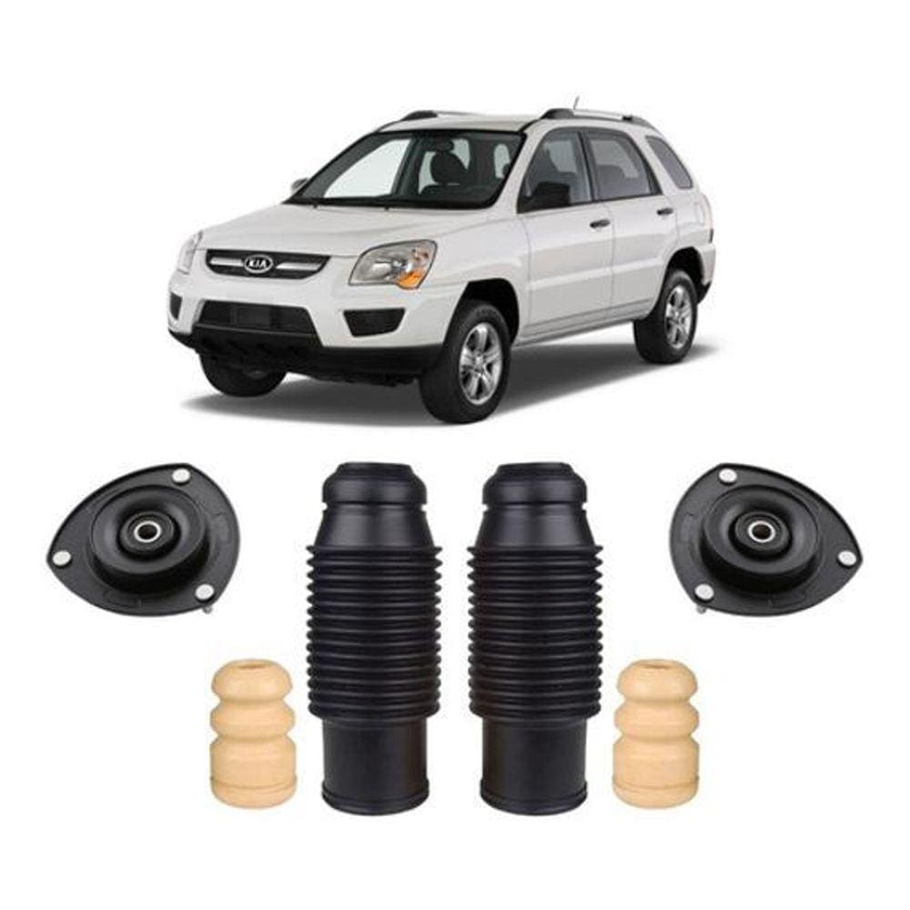 Par Kit Batente Suspensão Dianteira Sportage 2005 2006 2007