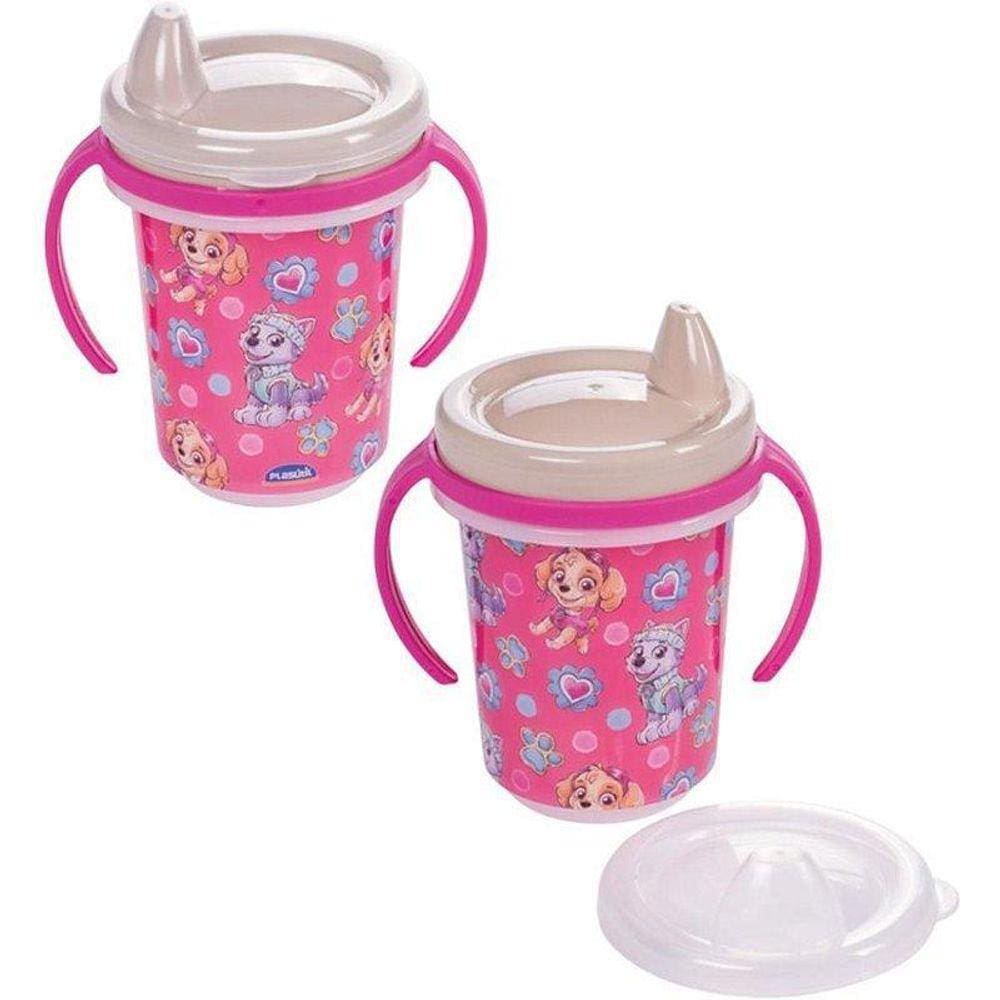 Caneca Patrulha Canina com Pegadores Laterais - PP Atoxico