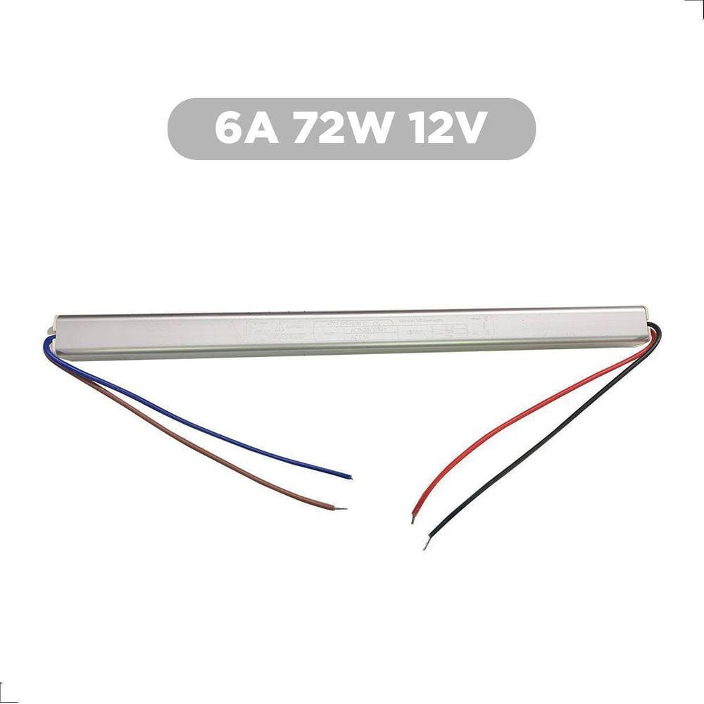 Fonte Slim Driver Para Fita Led Slim 12V 6A 72W Perfil Led