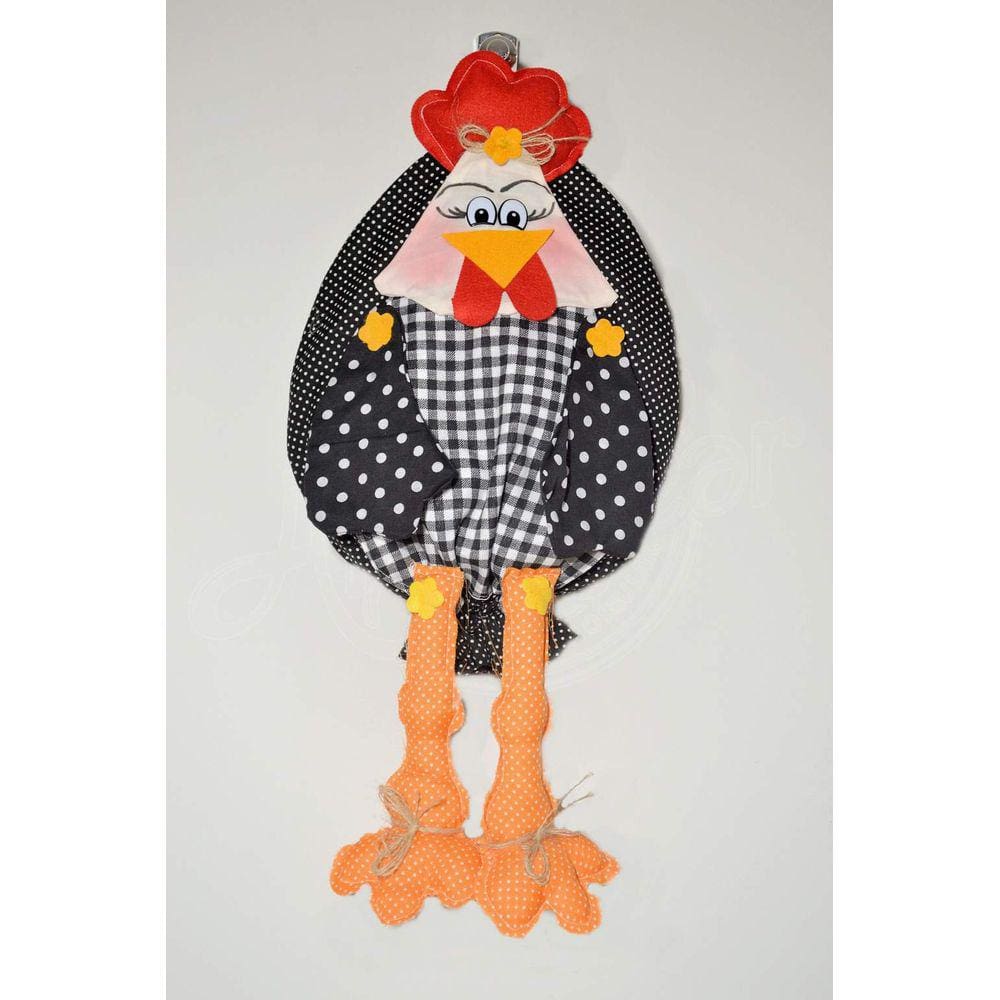 Puxa Saco Decorativo - Galinha Bonita