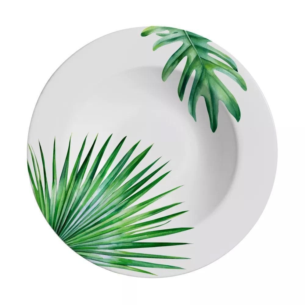 Conjunto 6 Pratos Fundo Botânica Alleanza 25cm