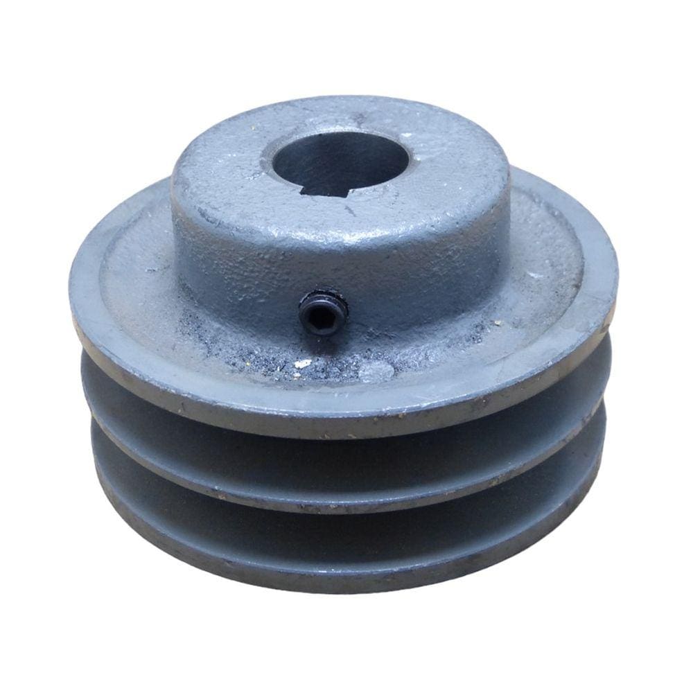 Polia De Ferro 4`` 100Mm 2A Com Furo 24Mm