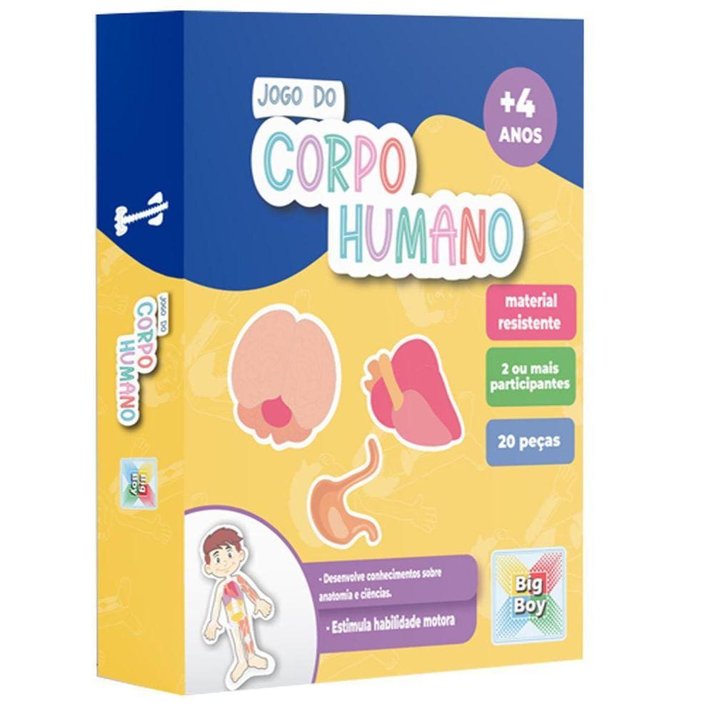Jogo Educativo Introdução Ao Corpo Humano 20 Pçs