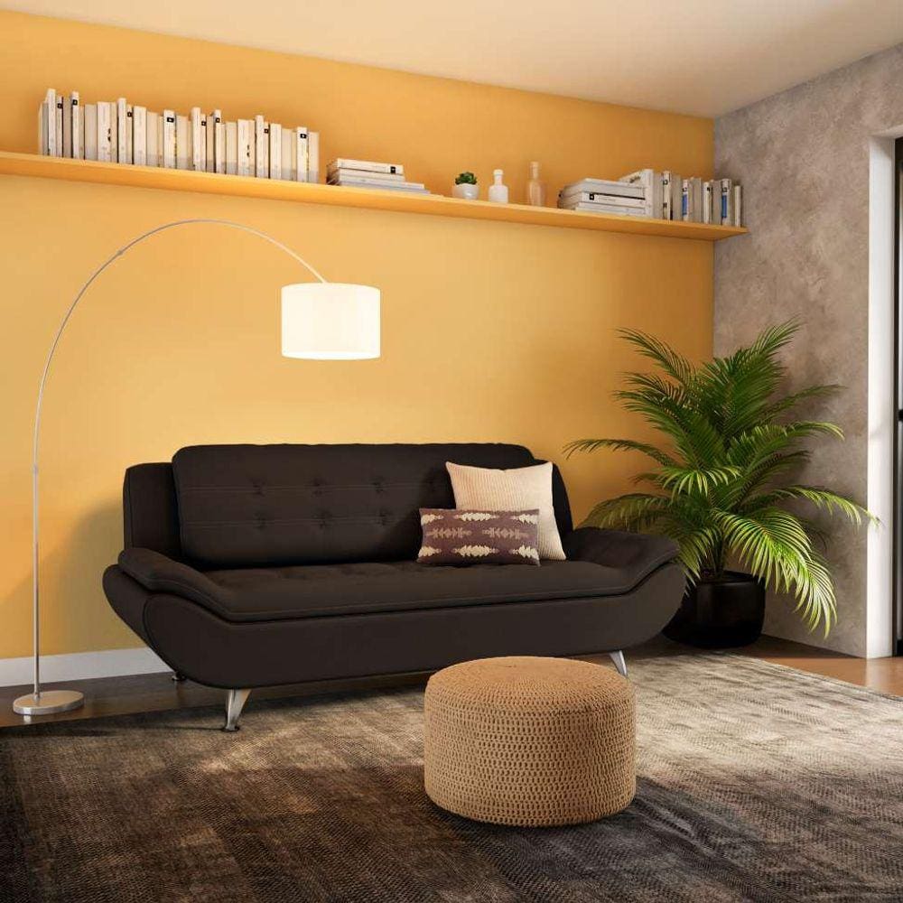 sofá 3 lugares nicandro café