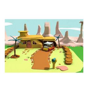 Fundo Fotográfico Newborn Flintstones 1,5X1,2 Ffp-216