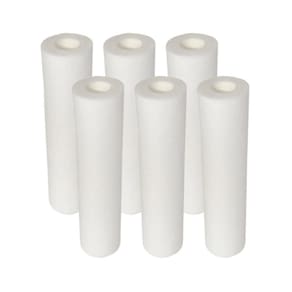 Kit 6 Refil Polipropileno Filtro Cavalete, Caixa D`Água E