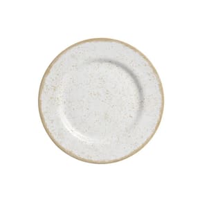 Pratos de Sobremesa Cerâmica Branca 21cm - Jogo com 6