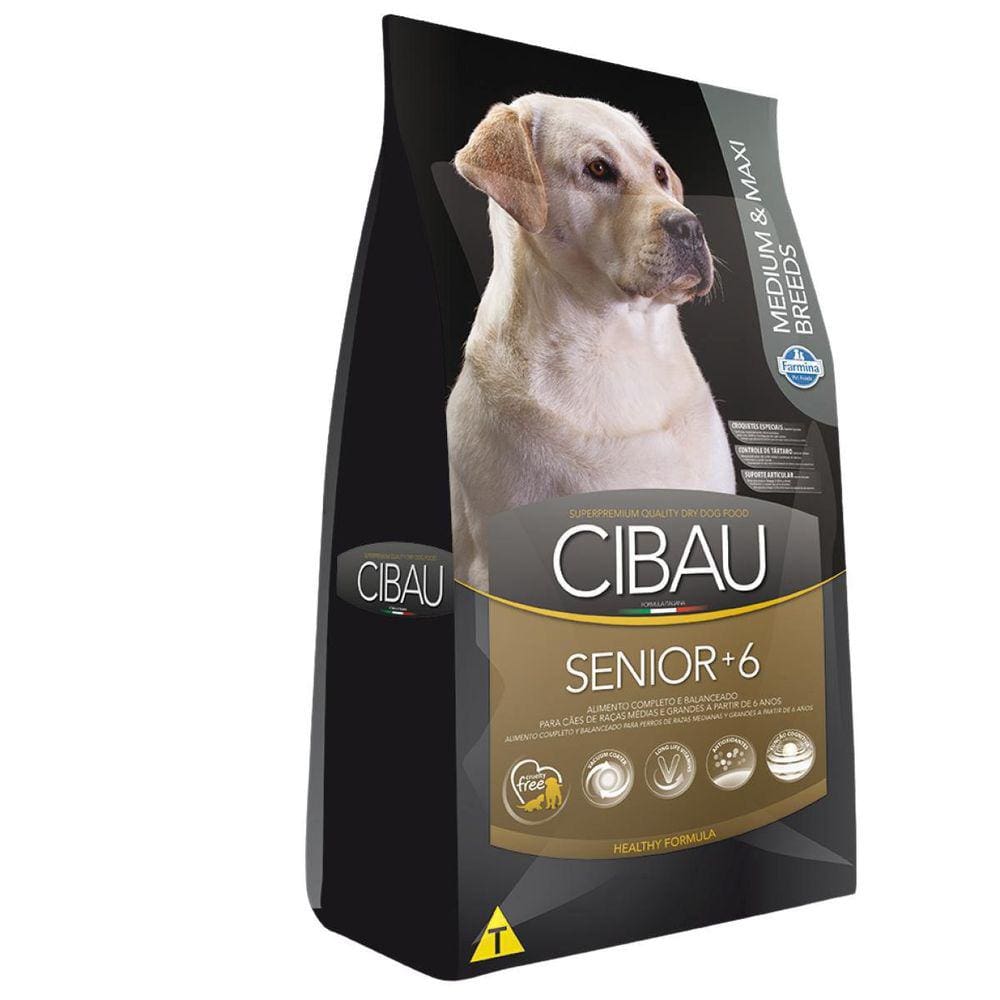 Ração Farmina Cibau Sênior Raças Médias E Grandes 12 Kg