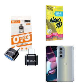 Kit Usb Para Tipo C + Capinha Motorola G32 + Película 9D