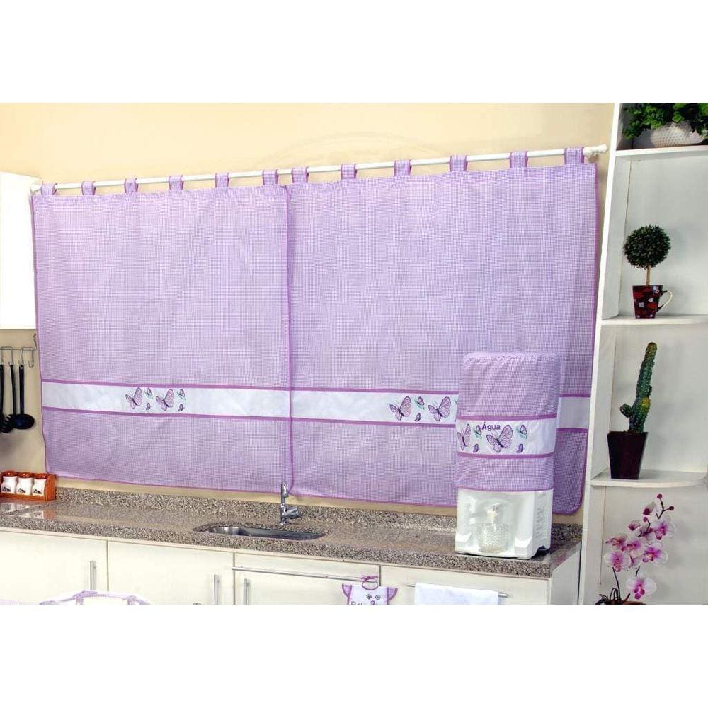 Cortina para Cozinha - Tema Borboletas