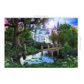 Fundo Fotográfico Newborn Castelo E Realeza 3,0X2,5 Ffg-130