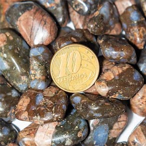 100Gr Riolita Rolado Pedra Natural Tamanho 15mm de Garimpo
