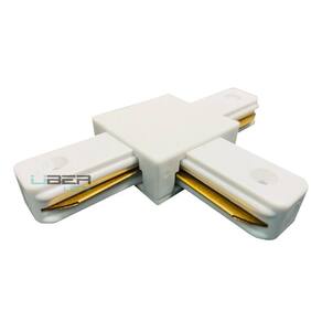 Conector Emenda T Para Trilho Eletrificado - Branco