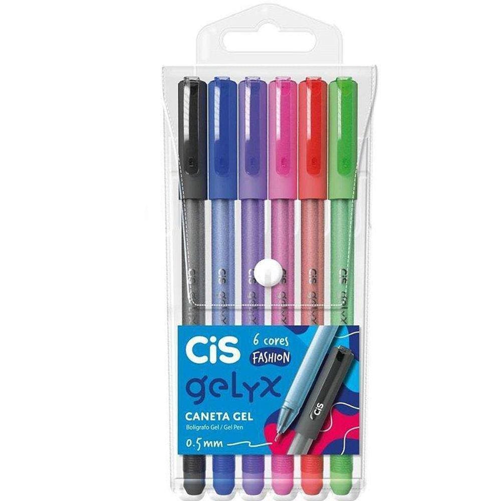 Caneta Gel 0.5mm Cores Vibrantes - Qualidade Superior