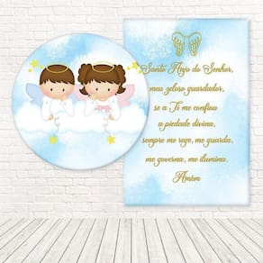 Kit Painéis Casadinho 3D Sublimado Batizado Fpc-598