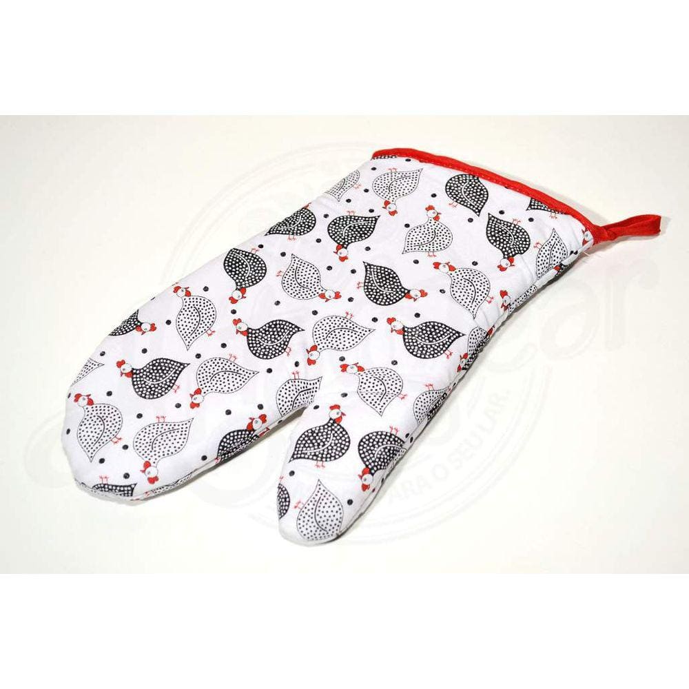 Luva Estampada para Cozinha - Galinhas