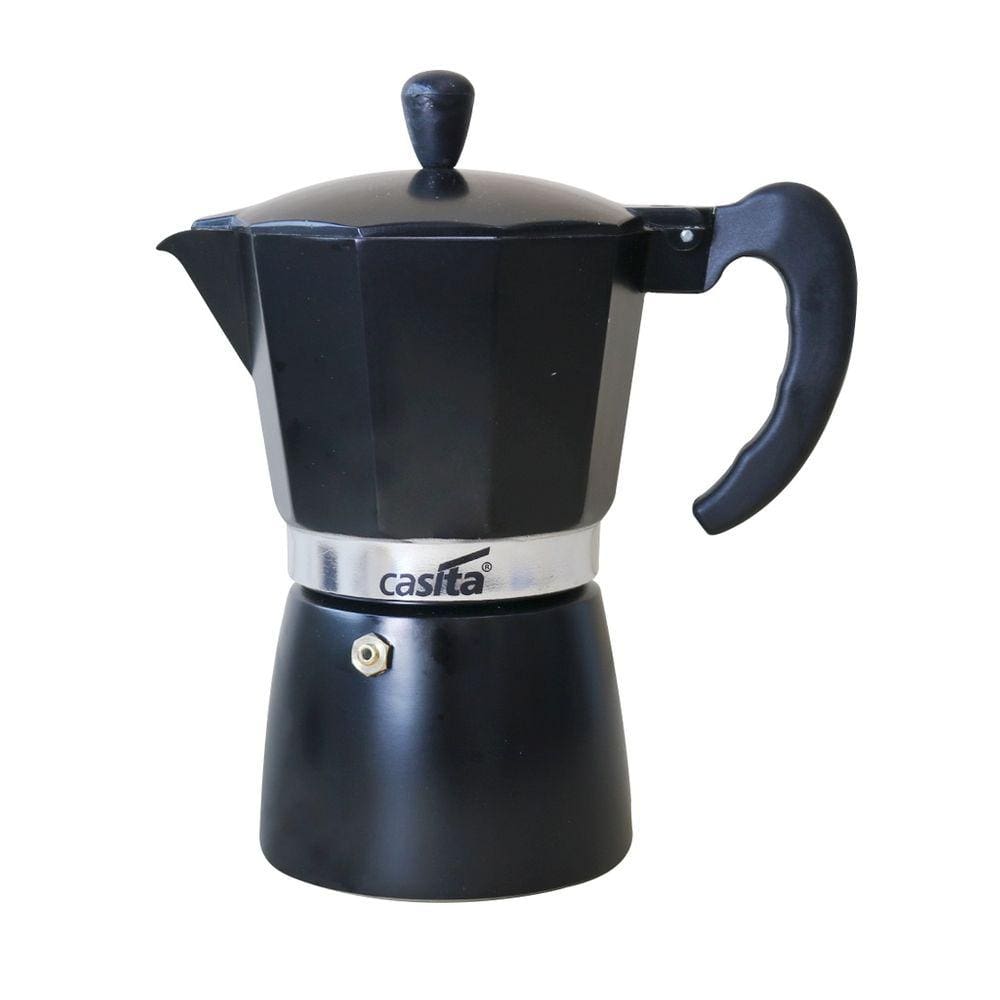 Cafeteira Tipo Italiana Preta Alumínio 300ml Para 6 Xícaras