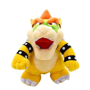 Pelucia Koopa Bowser Vilao Super Mario Bros Boneco Plush 25Cm