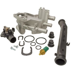 Kit Válvula Termostática + Plug Temperatura Fox 1.0 1.6 Spacefox Crossfox 1.6 8V Com Tubo de Água - MTEK20036