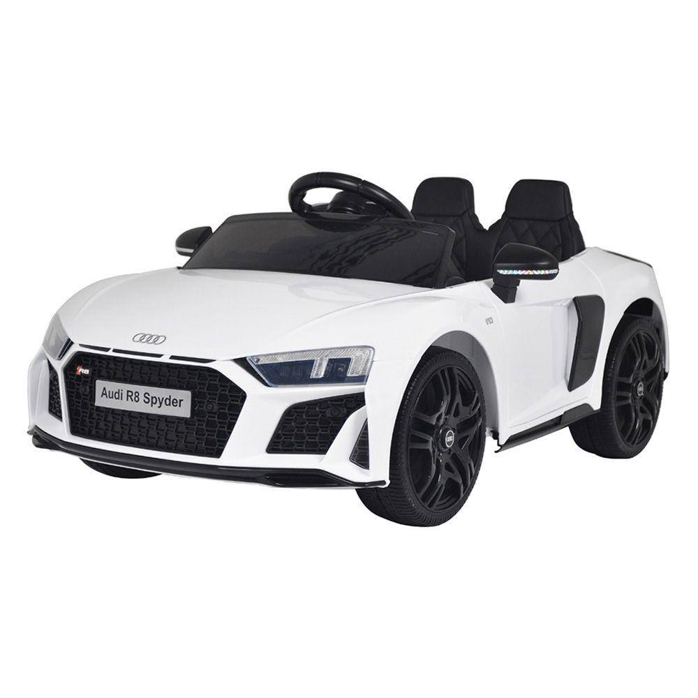 Mini Carro Elétrico Infantil Criança 12V Audi R8 Spyder Controle Remoto  Rosa Brinqway BW-123