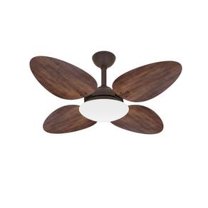 Ventilador De Teto Trevo Econômico 4 Pás Imbuia Ventax 110V