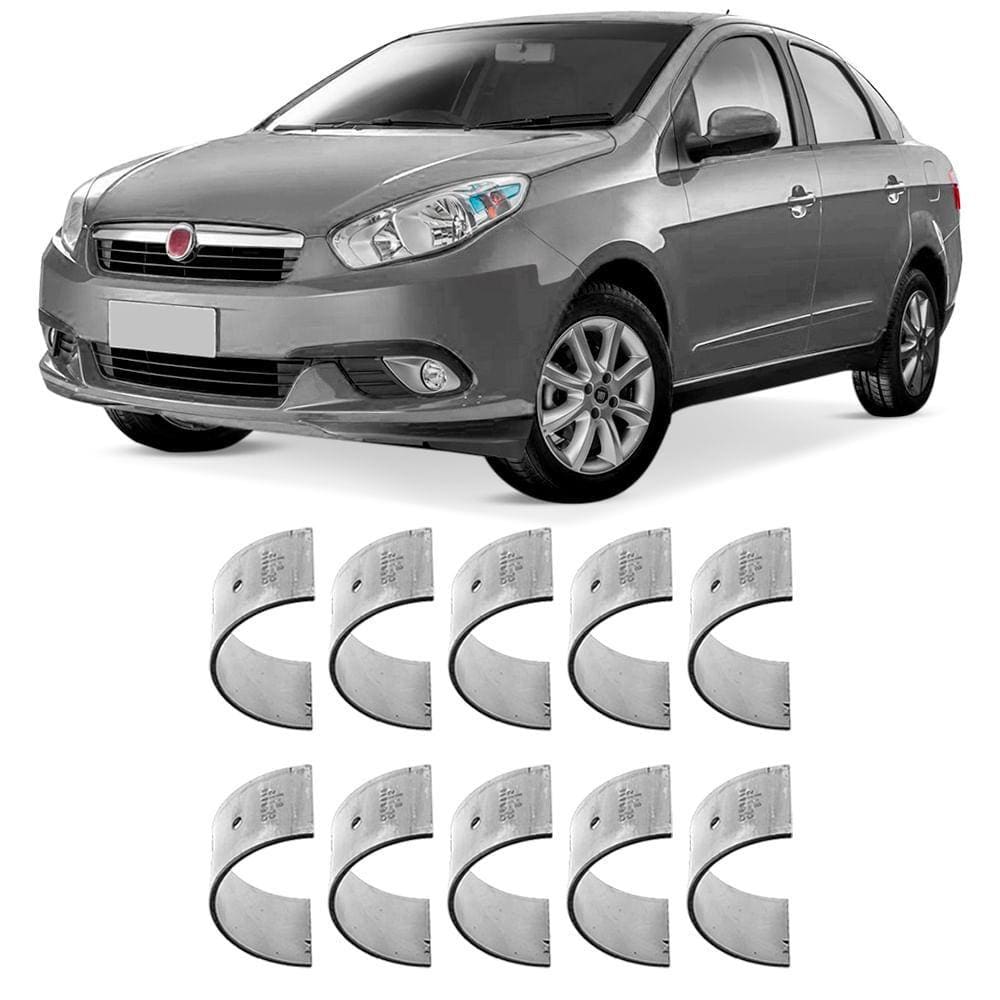 Bronzina Casquilho Mancal 0.25 Grand Siena Doblo Toro 16V 2010 a 2021 Metal Leve BC-745