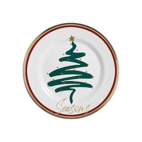 Prato de Sobremesa Alleanza Cerâmica Feldspática Branco 21cm