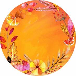 Painel Redondo 3D Sublimado Tropical Frd-2655