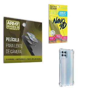 Kit Película De Câmera E Tela Moto G100 + E Capa Anti Shock