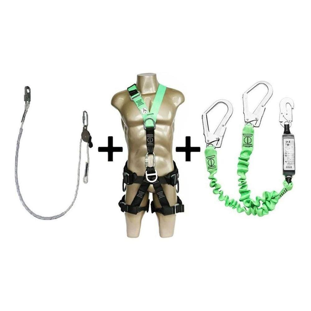Kit Cinto Dg5200 + Talabarte Elast Dg8010 + Talabarte Dg9200