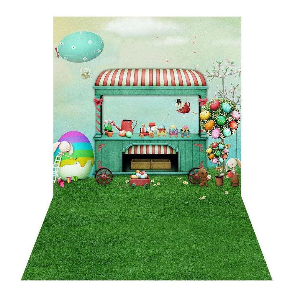 Fundo Fotográfico Tecido Sublimado Newborn 3D Páscoa 1,70