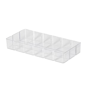 Bandeja Bisotê Retangular Transparente 29,5X14X4,5 Paramount