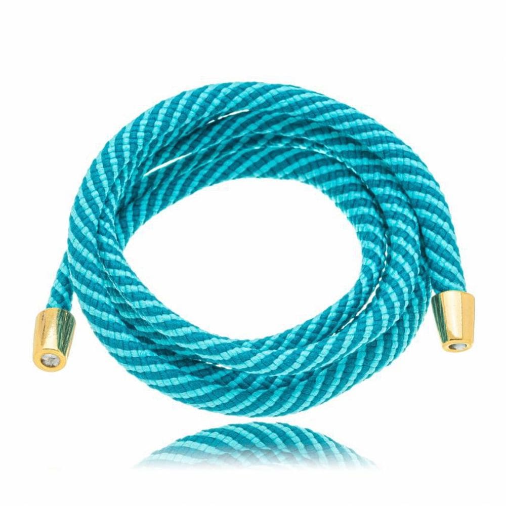 Colar Cordão Color Azul