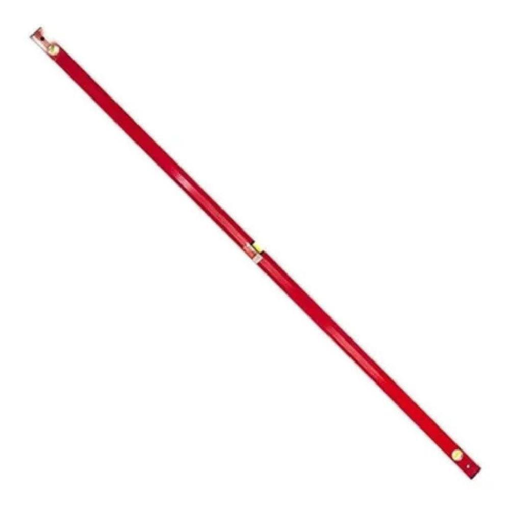 Nivel De Aluminio 79 Pol 2000Mm 3 Bolhas Com Regua Vermelho