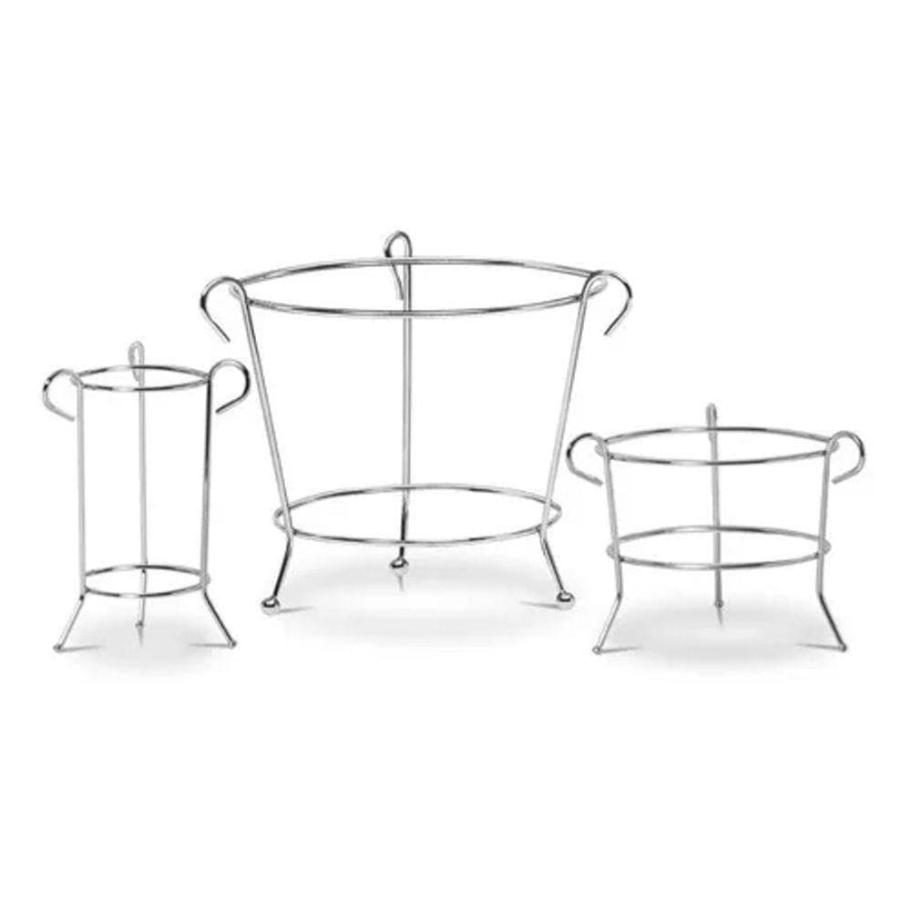 Kit De Suporte Com 3 Peças Para Pia Cromado Cod Pl0078